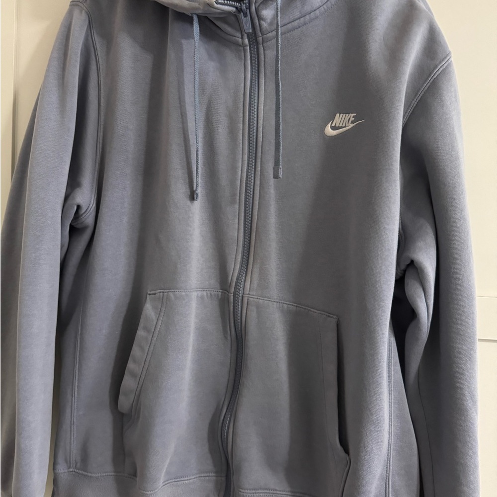 Nike Men’s Light Blue Full-Zip Hoodie